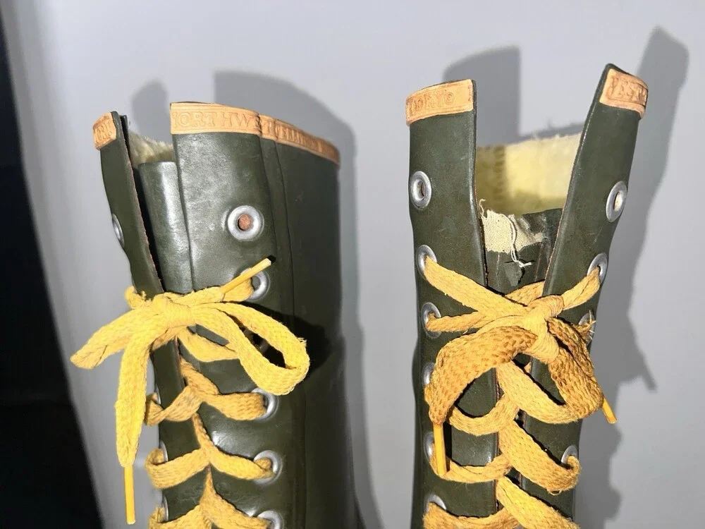 Vintage Northwest Territory Insulated Waterproof Rubber Boots Size 11